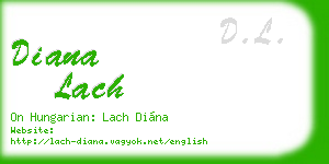 diana lach business card